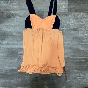 lululemon athletica Peach and Navy Camisole